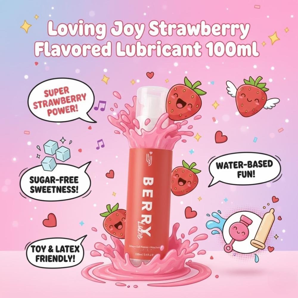 Loving Joy Strawberry Flavoured Lubricant 100ml Loving Joy Strawberry Flavoured Lubricant 100ml - Image 4