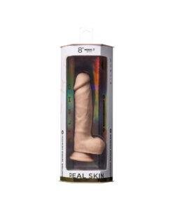 n13001 silexd real skin 8inch silicone dildo wballs 6