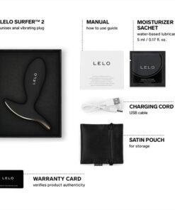 n13045 lelo surfer2 unisex anal vibrating plug black 6