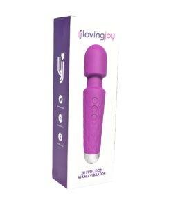 Loving Joy 20 Function Wand Vibrator Purple n11930 loving joy 20 function wand vibrator purple 5 scaled 1