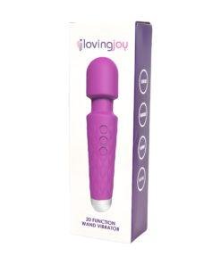 Loving Joy 20 Function Wand Vibrator Purple n11930 loving joy 20 function wand vibrator purple 6 scaled 1