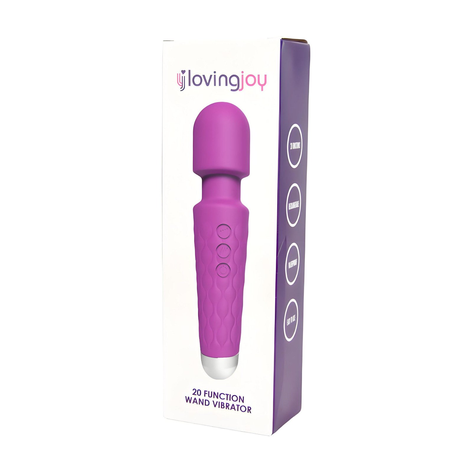 Loving Joy 20 Function Wand Vibrator Purple Loving Joy 20 Function Wand Vibrator Purple - Image 7