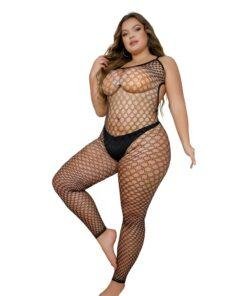n12900 lace by loving joy plus size fishnet bodystocking 3