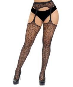 Lace by LJ Plus Size Suspender Pantyhose
