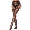 n12910 lace by lj lace up suspender tights 1