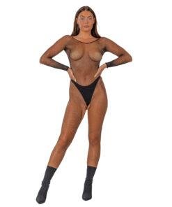 n12922 lace by lj fisnet crotchless long sleeve bodystoking 3