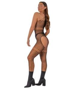 n12947 lace by lj crossover neck crotchless bodystocking 2