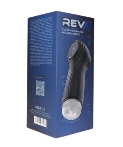 Rev Sucking and Vibrating Male Masturbator n12956 rev suction vibrating masturbator pkg 1