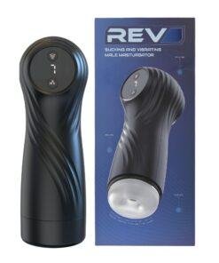 Rev Sucking and Vibrating Male Masturbator n12956 rev suction vibrating masturbator pkg duo