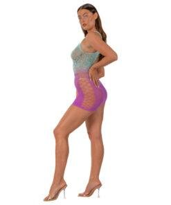 n12983 lace by lj obre fuax lace up mini dress 3
