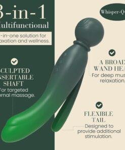 n13050 mylo 3 in 1 body wand massager earth 7