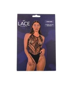 Lace by LJ Floral Halter Bodysuit Black Lace by LJ Floral Halter Bodysuit Black - Image 6