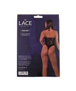 Lace by LJ Floral Halter Bodysuit Black Lace by LJ Floral Halter Bodysuit Black - Image 7