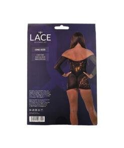 Lace by LJ Off the Shoulder Mini Dress Black - Image 7