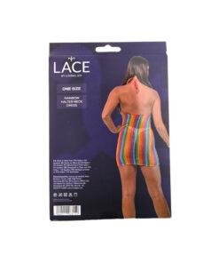Lace by LJ Rainbow Halter Neck Dress Lace by LJ Rainbow Halter Neck Dress - Image 7