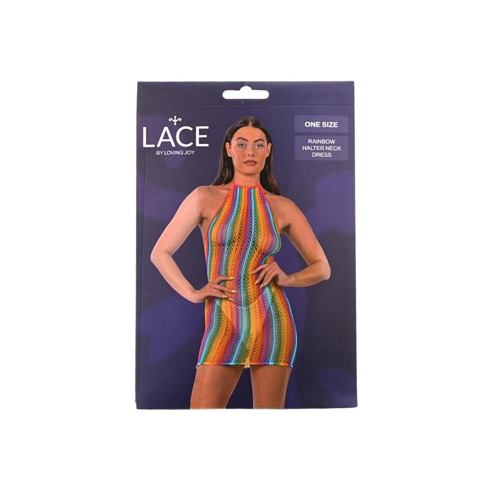 Lace by LJ Rainbow Halter Neck Dress Lace by LJ Rainbow Halter Neck Dress - Image 6
