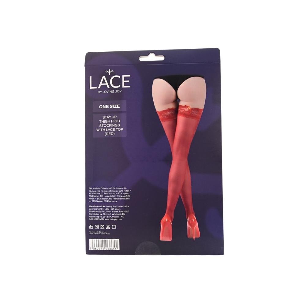 Lace by LJ Stay Up Thigh High Stockings with Lace Top Lace by LJ Stay Up Thigh High Stockings with Lace Top - Image 11