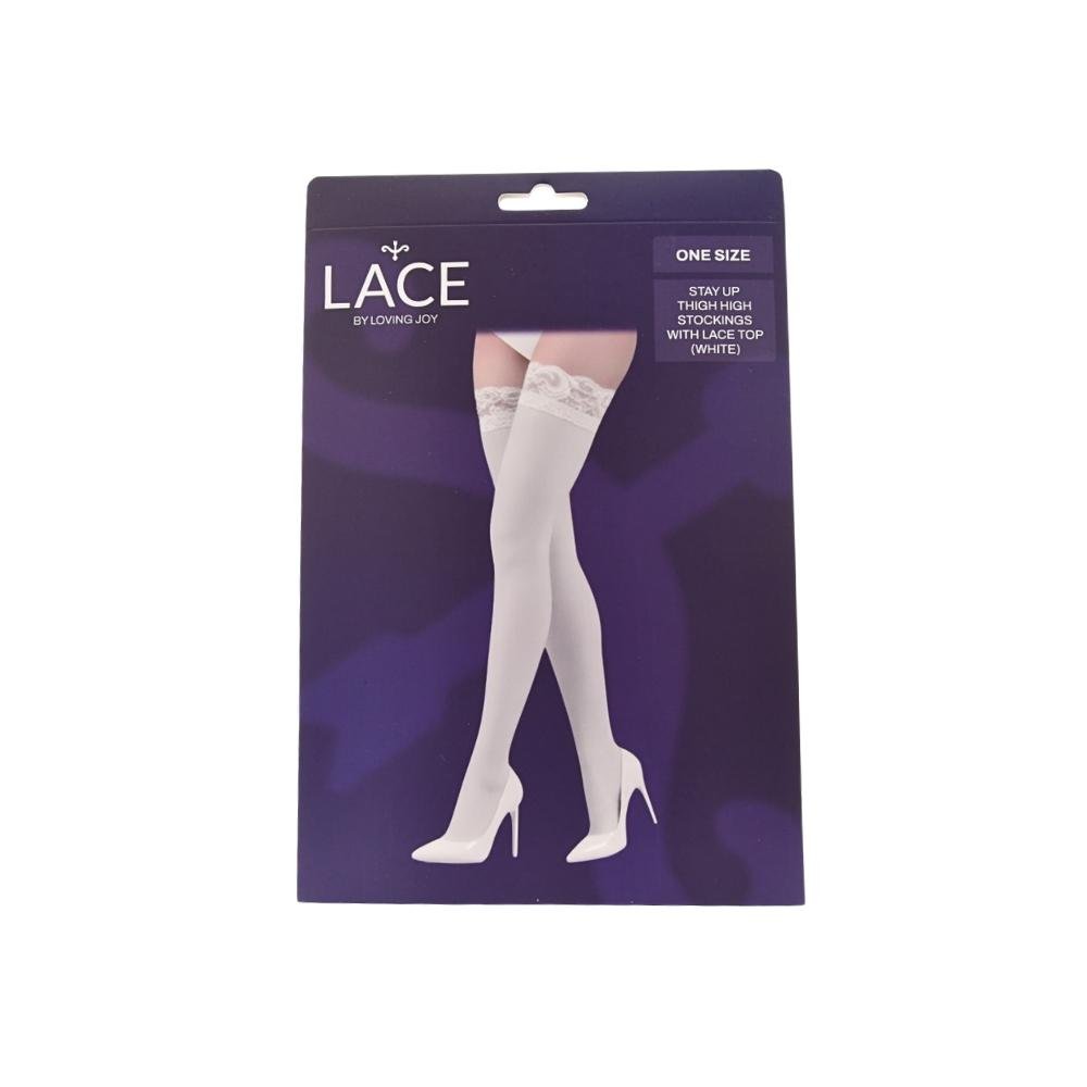 Lace by LJ Stay Up Thigh High Stockings with Lace Top Lace by LJ Stay Up Thigh High Stockings with Lace Top - Image 15