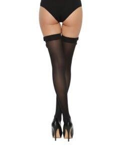 Lace by LJ Thigh High Stockings with Bow ns8100 lace by lj thigh high stockings with bow black 2