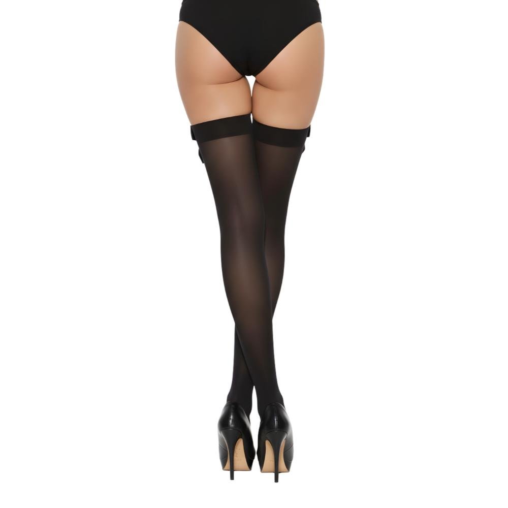 Lace by LJ Thigh High Stockings with Bow Lace by LJ Thigh High Stockings with Bow - Image 3