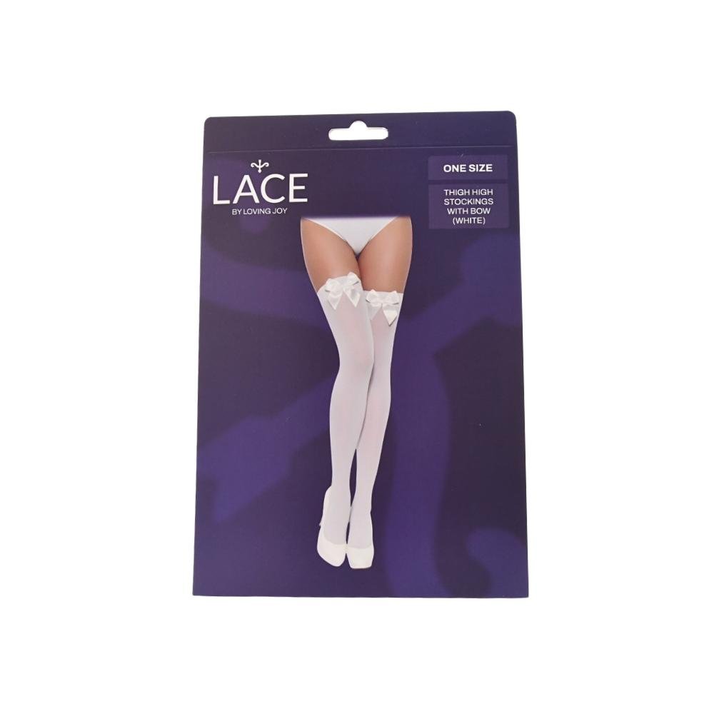 Lace by LJ Thigh High Stockings with Bow Lace by LJ Thigh High Stockings with Bow - Image 8
