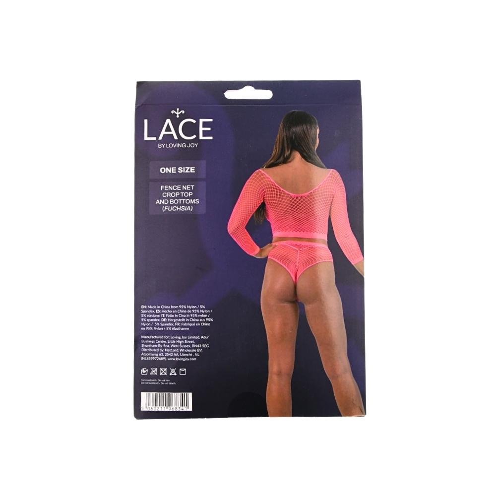 Lace by LJ Fence Net Crop Top and Bottoms Lace by LJ Fence Net Crop Top and Bottoms - Image 12