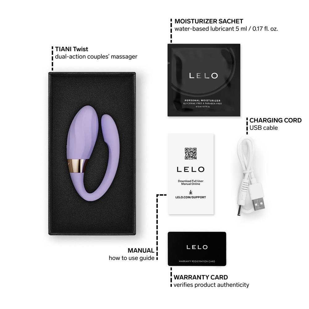 LELO Tiani Twist Couples Massager Lavender LELO Tiani Twist Couples Massager Lavender - Image 7