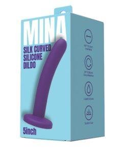 Mina Silk Curved Silicone Dildo 5 Inch - Image 5