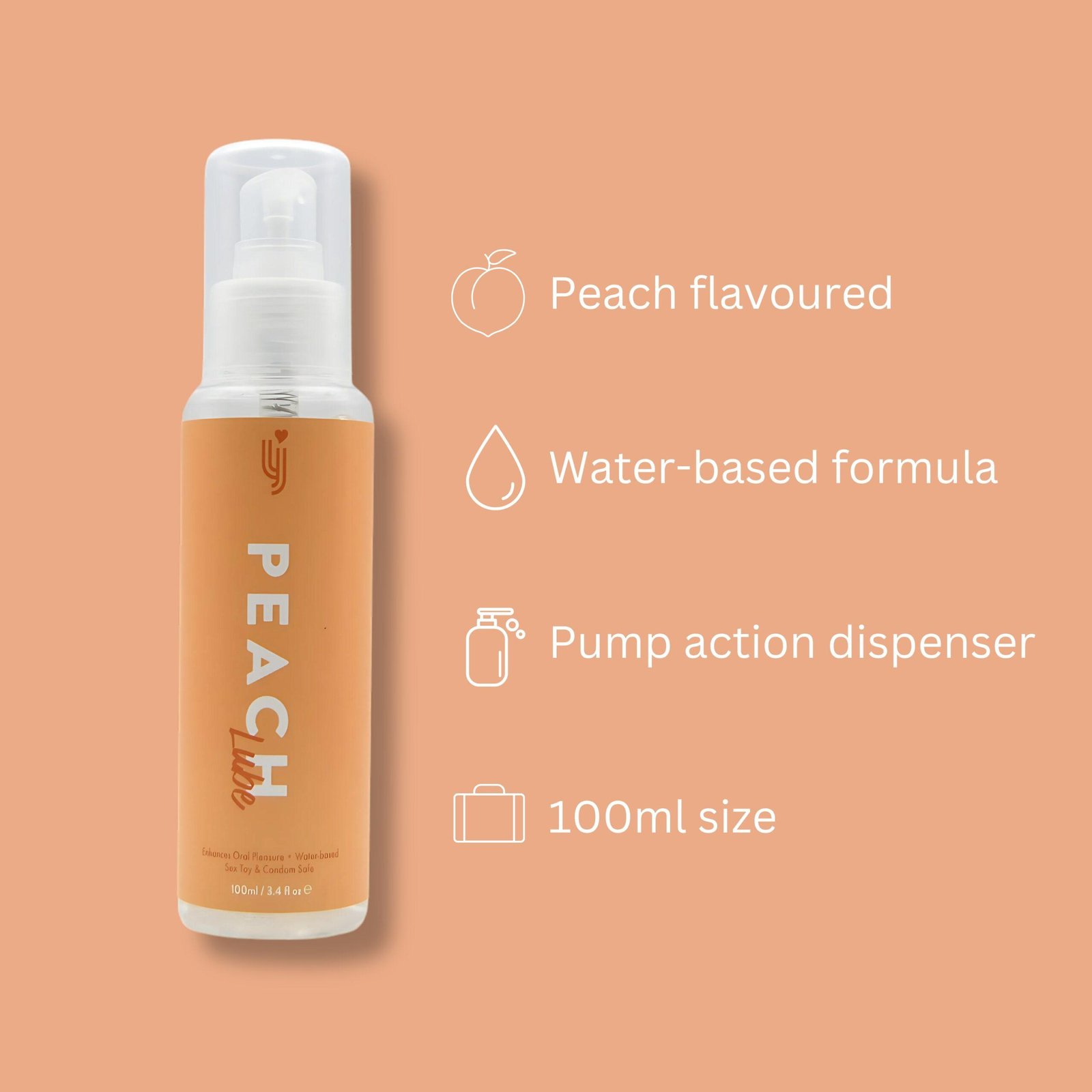 Loving Joy Peach Flavoured Lubricant 100ml Loving Joy Peach Flavoured Lubricant 100ml - Image 5