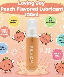 Loving Joy Peach Flavoured Lubricant 100ml Loving Joy Peach Flavoured Lubricant 100ml - Image 8