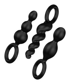 Satisfyer Booty Call Set Of 3 Black Anal Plugs