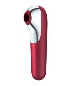 Satisfyer App Enabled Dual Love Clitoral Massager - Red