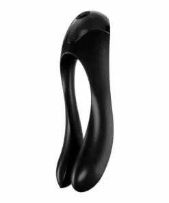 Satisfyer Candy Cane Finger Vibrator - Black