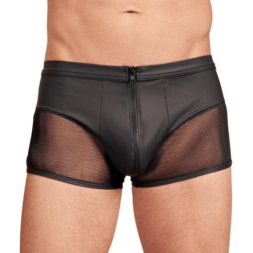 NEK Matte Look Pants With Zip Opening - Black