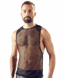 Svenjoyment Mens Black Net Shirt