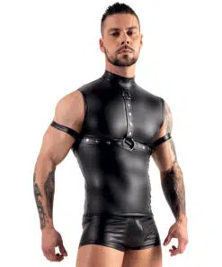 Svenjoyment Sleeveless Top With Chest Harness & Arm Loops