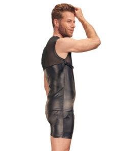 NEK Matte Look Shirt With Chest Harness - Black 2161516x3
