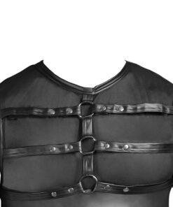 NEK Matte Look Shirt With Chest Harness - Black 2161516x4