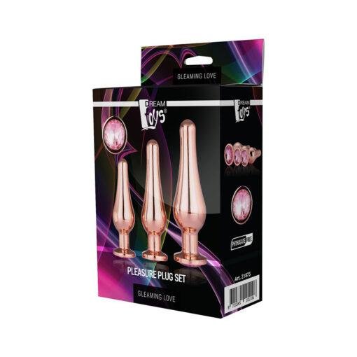 Gleaming Butt Plug Set - Rose Gold - Image 4