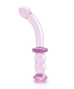 Glaze Glass Rosebud G-Spot Dildo