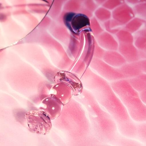 Glaze Glass Rosebud G-Spot Dildo - Image 3