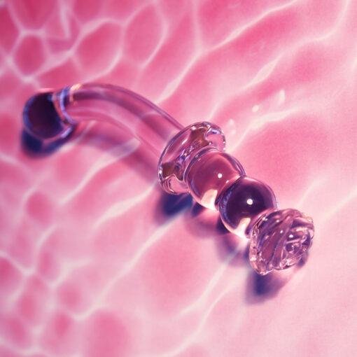 Glaze Glass Rosebud G-Spot Dildo - Image 4