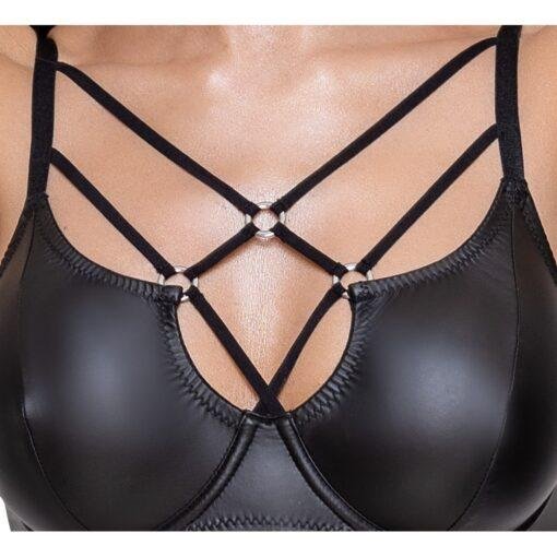 Cottelli Matte Black Bra Set - Image 4