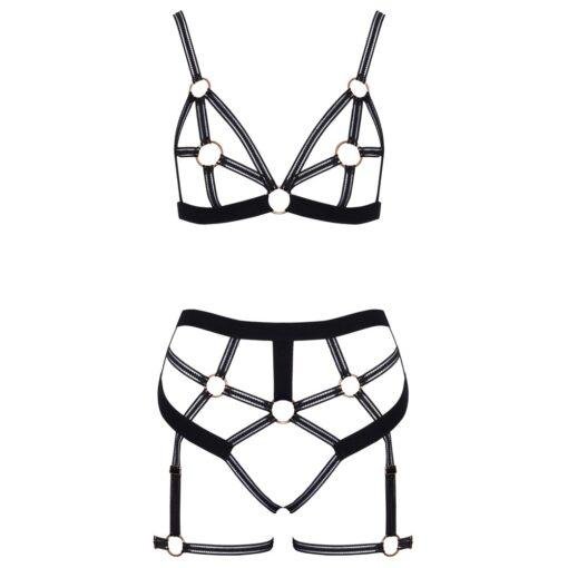 Bondage Strappy Bra Set - Image 3