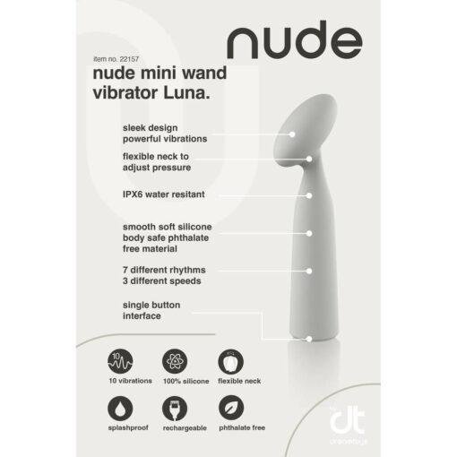 Nude Luna Mini Wand Vibrator - Image 3