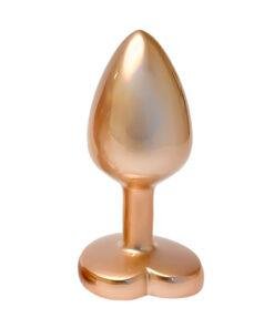 Gleaming Love Pearl Gold Butt Plug - Small