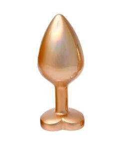Gleaming Love Pearl Gold Butt Plug - Medium