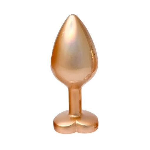 Gleaming Love Pearl Gold Butt Plug - Medium