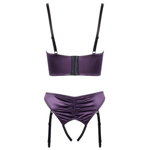 Cottelli Satin Quarter Cup Bra Set - Image 4