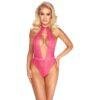 Kissable Halterneck Lace Body - Pink